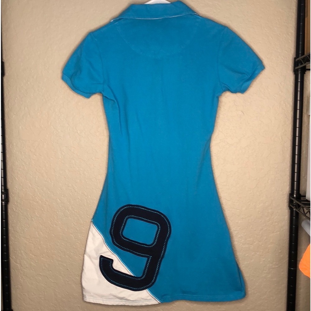 727 Sailbags Polo dress with spinnaker sail, blue